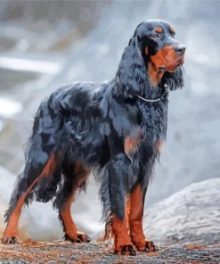 Big Gordon Setter Diamond Painting