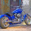 Blue Motorcycle Diamond Painting