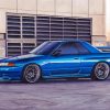 Blue Skyline R32 Car Diamond Painting