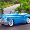 Blue Buick Skylark Car Diamond Painting