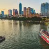 Boats In Lady Bird Lake Diamond Painting