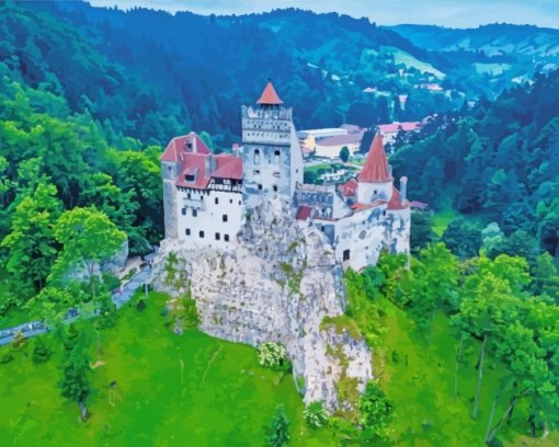 Bran Castle Romania Diamond Painting