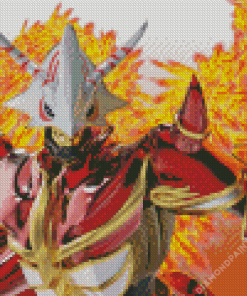 Burninggreymon Anime Diamond Painting