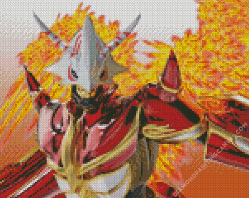 Burninggreymon Anime Diamond Painting