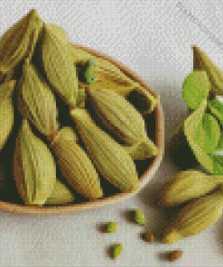 Cardamom Seeds In Bowl Diamond Painting