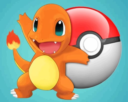 Charmander Species Diamond Painting