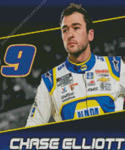 Chase Elliott Diamond Painting