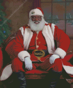 Christmas Black Santa Diamond Painting