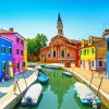 Colorful Towns Burano Diamond Painting