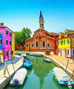 Colorful Towns Burano Diamond Painting