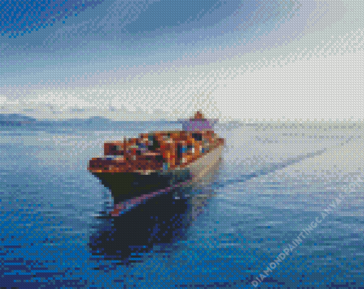 Cruise Freighter Ship Diamond Painting