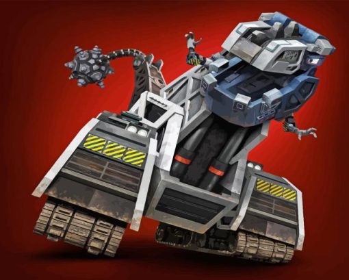 D Structs Dinotrux Diamond Painting