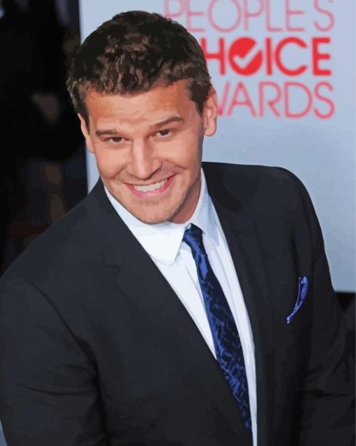 David Boreanaz Smiling Diamond Painting