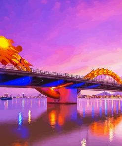 Dragon Bridge In Da Nang Diamond Painting