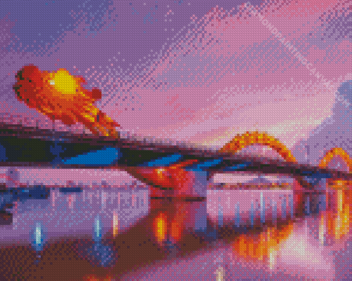 Dragon Bridge In Da Nang Diamond Painting