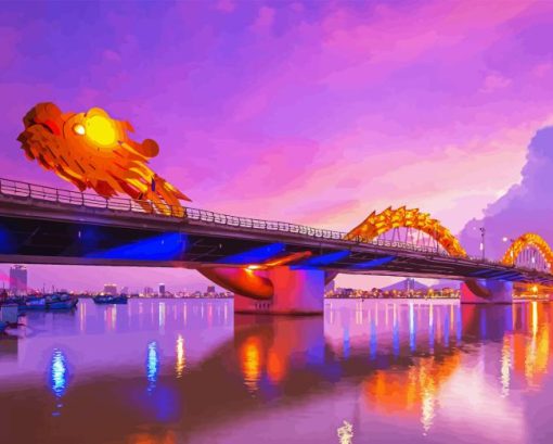 Dragon Bridge In Da Nang Diamond Painting