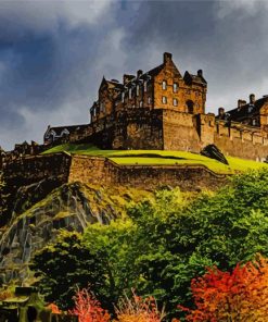 Edinburgh Castle Scotland Diamond Painting