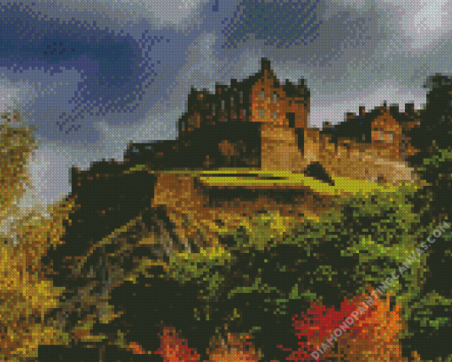 Edinburgh Castle Scotland Diamond Painting