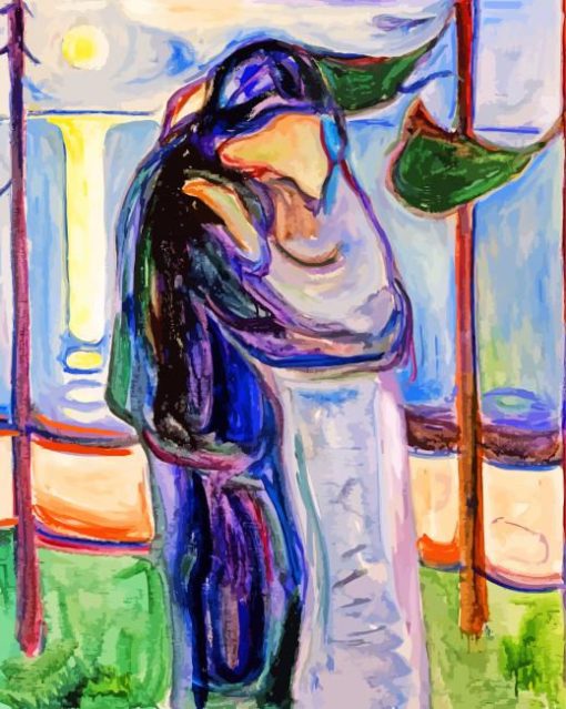 Edvard Munch The Kiss Diamond Painting