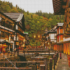 Ginzan Onsen Buildings Diamond Painting