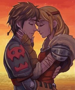 Hiccup And Astrid Diamond Painting