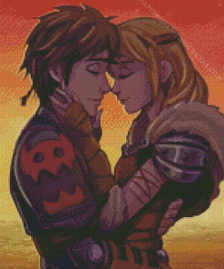 Hiccup And Astrid Diamond Painting