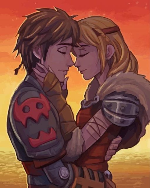 Hiccup And Astrid Diamond Painting