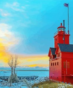 Holland Michigan Lighthouse Diamond Painting