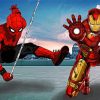 Iron Man And Spider Man Marvel Superheroes Diamond Painting