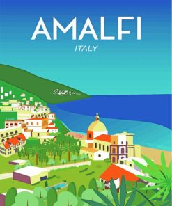 Italy Amalfi Poster Diamond Painting