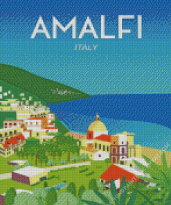 Italy Amalfi Poster Diamond Painting