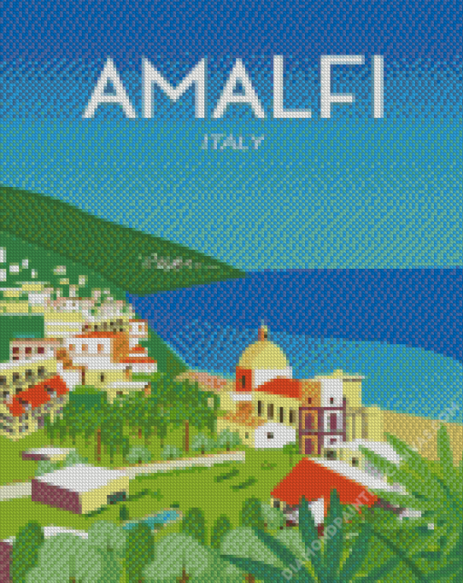 Italy Amalfi Poster Diamond Painting