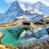 Jungfrau Mountain View Diamond Painting