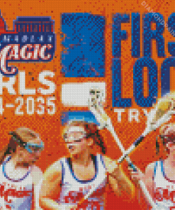 Lacrosse Girls Poster Diamond Painting