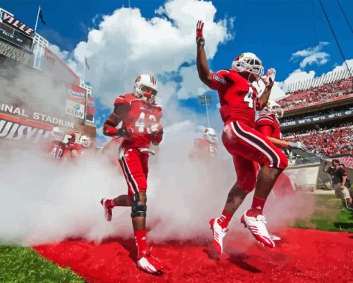 Louisville Cardinals Football Diamond Painting