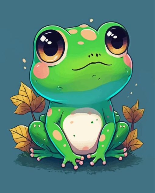 Lovely Kawaii Frog Diamond Painting