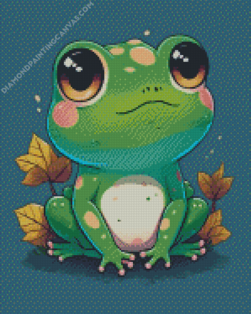 Lovely Kawaii Frog Diamond Painting