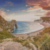 Lulworth Cove Landscape Diamond Painting