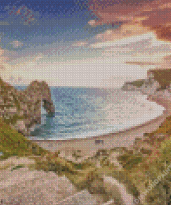 Lulworth Cove Landscape Diamond Painting