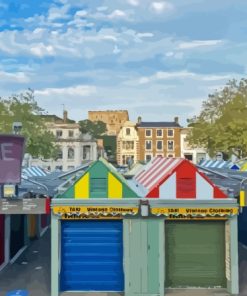 Market In Norwich Diamond Painting