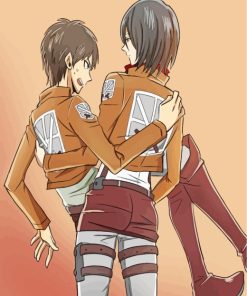 Mikasa Ackerman And Eren Diamond Painting