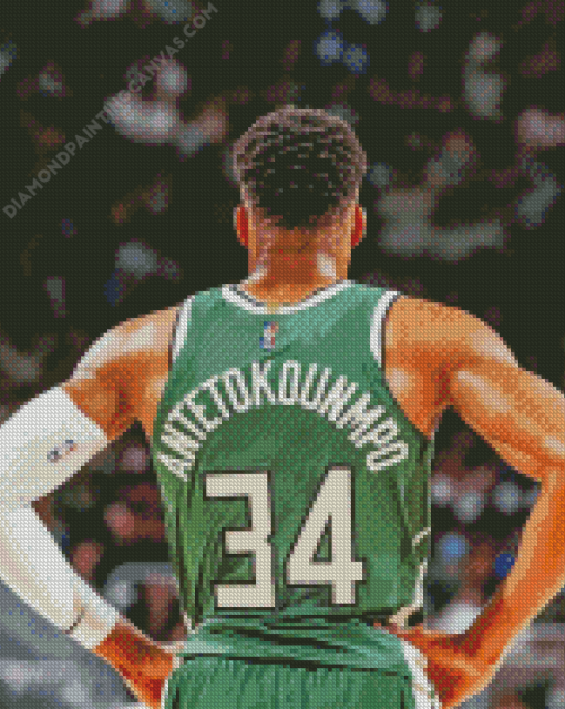 Milwaukee Bucks Player Diamond Painting