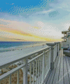 Miramar Beach At Sunset Diamond Painting