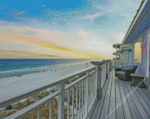 Miramar Beach At Sunset Diamond Painting