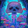 Mushroom Skeleton Diamond Painting