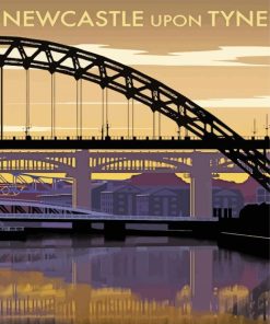 Newcastle Upon Tyne City Poster Diamond Painting