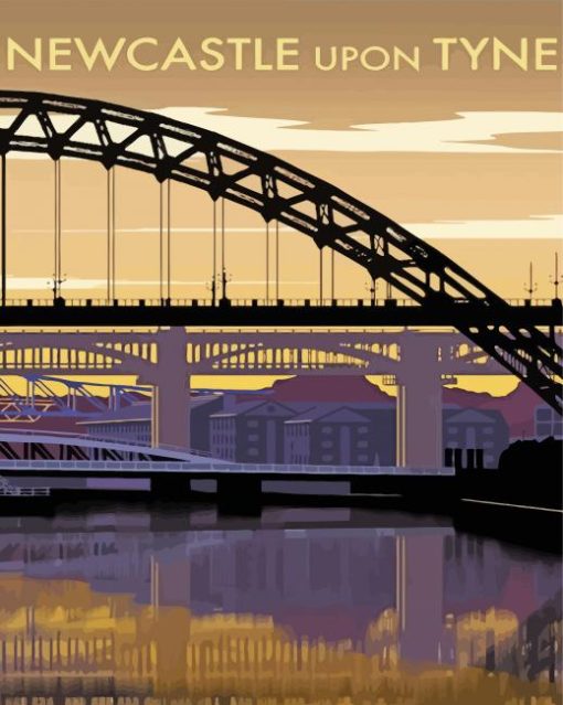 Newcastle Upon Tyne City Poster Diamond Painting