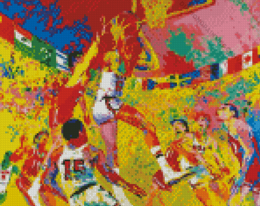 Olympiad Basketball Art Diamond Painting