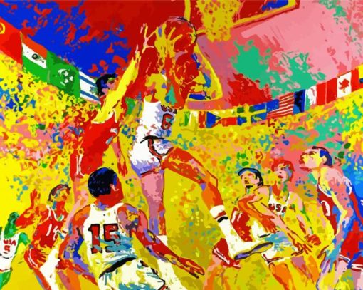 Olympiad Basketball Art Diamond Painting