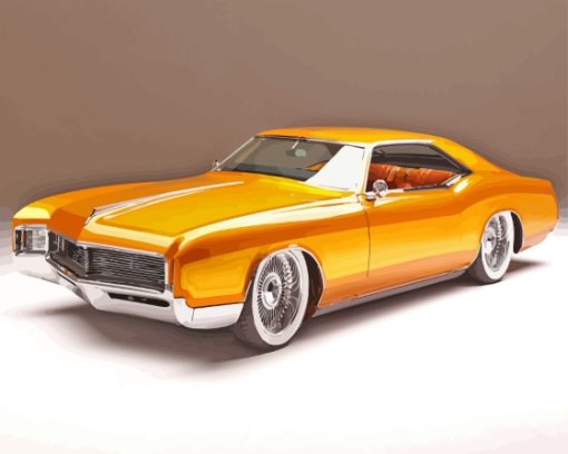 Orange Buick Riviera Diamond Painting